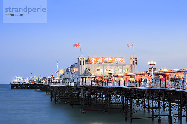 Palace Pier  (Brighton Pier)  Brighton  Sussex  England  Vereinigtes Königreich  Europa