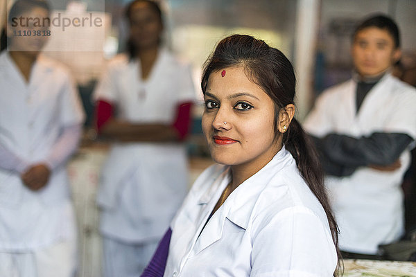 Krankenschwestern im Diktel-Krankenhaus  Bezirk Khotang  Nepal  Asien