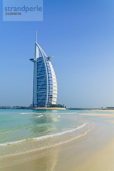 Burj Al Arab Hotel  ikonisches Wahrzeichen von Dubai  Jumeirah Beach  Dubai  Vereinigte Arabische Emirate  Naher Osten