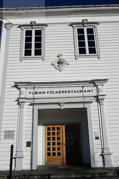 Restaurant auf dem Berg Floyen  Bergen  Hordaland  Norwegen  Skandinavien  Europa