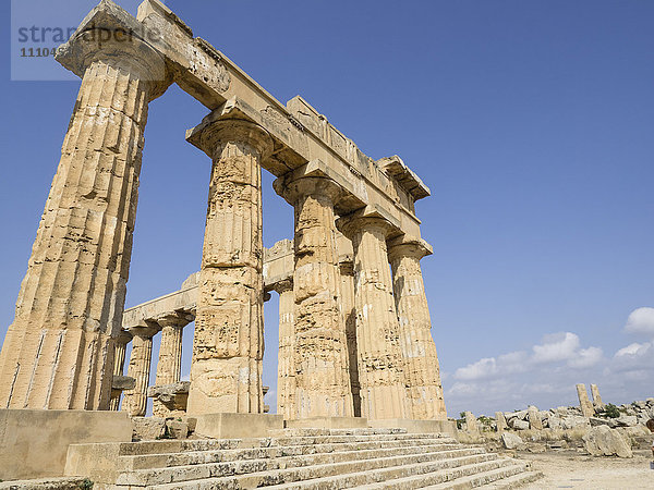 Tempel von Selinunte  Sizilien  Italien  Europa