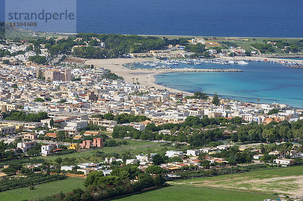 Ansicht von San Vito Lo Capo  Sizilien  Italien  Mittelmeer  Europa