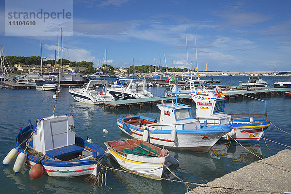 Hafen  San Vito Lo Capo  Sizilien  Italien  Mittelmeer  Europa