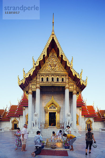 Südostasien  Thailand  Bangkok  Der Marmortempel  Wat Benchamabophit