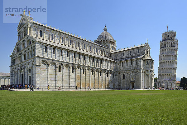 Dom Santa Maria Assunta  Piazza del Duomo  Domplatz  Campo dei Miracoli  UNESCO-Weltkulturerbe  Pisa  Toskana  Italien  Europa