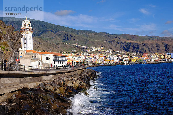 Stadt Candelaria im östlichen Teil der Insel Teneriffa  Kanarische Inseln  Spanien  Europa