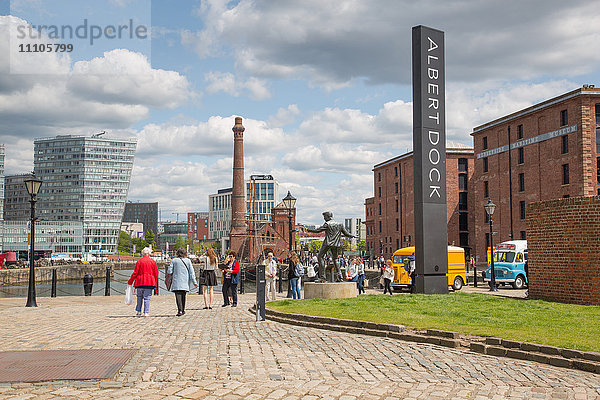 Albert Dock  UNESCO-Welterbestätte  Liverpool  Merseyside  England  Vereinigtes Königreich  Europa