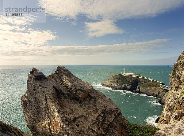 South Stack Lighthouse  Angelsey  Wales  Vereinigtes Königreich  Europa