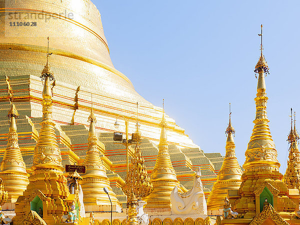 Shwedagon-Pagode  die heiligste buddhistische Pagode in Myanmar  Yangon (Rangun)  Myanmar (Birma)  Asien