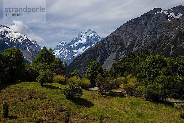 Aoraki/Mount Cook National Park  UNESCO Weltkulturerbe  Südliche Alpen  Canterbury  Südinsel  Neuseeland  Pazifik