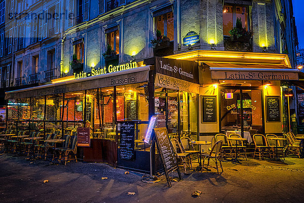 Pariser Kaffeehaus  Paris  Frankreich  Europa