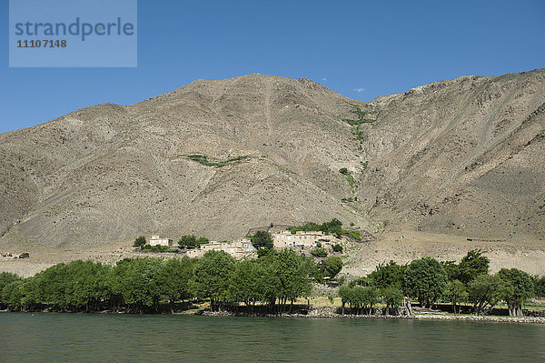 Der Fluss Panjshir  Afghanistan  Asien