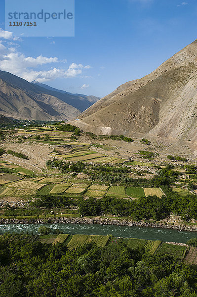 Das Panjshir-Tal  Afghanistan  Asien