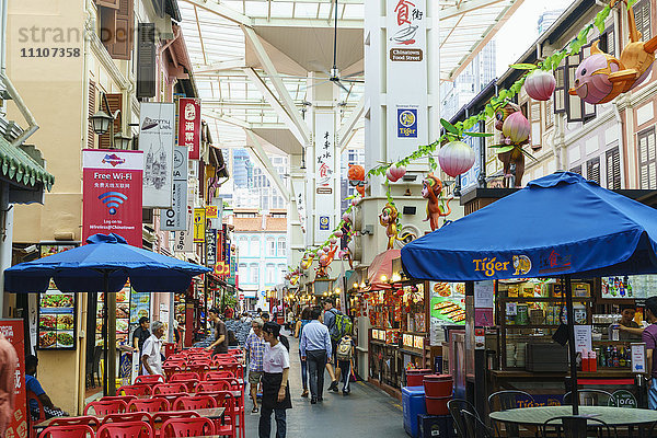 Food Street in Chinatown  Singapur  Südostasien  Asien