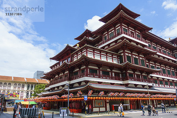 Tempel der Zahnreliquie des Buddha  Chinatown  Singapur  Südostasien  Asien