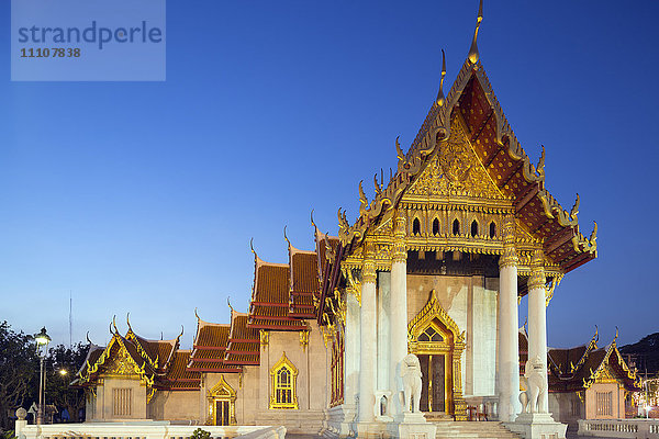 Wat Benchamabophit (Der Marmortempel)  Bangkok  Thailand  Südostasien  Asien