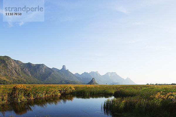 Feuchtgebiete des Khao San Roi Yot Nationalparks  Prachuap Kiri Khan  Thailand  Südostasien  Asien