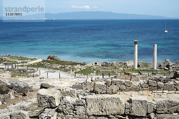 Der phönizisch-römische Hafen von Tharros  Sardinien  Italien  Mittelmeer  Europa
