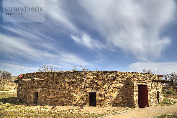 Die große Kiva  Aztec Ruins National Monument  UNESCO-Weltkulturerbe  New Mexico  Vereinigte Staaten von Amerika  Nordamerika