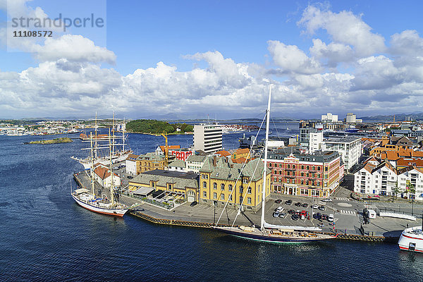 Hafen von Stavanger  Norwegen  Skandinavien  Europa