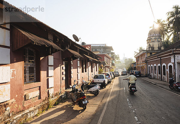 Straßenszene  Panjim  Goa  Indien  Südasien