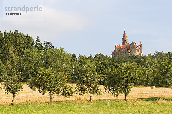 Burg Bouzov  Mähren  Tschechien  Europa