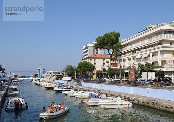 Yachthafen von Riccione  Emilia-Romagna  Italien   Europa