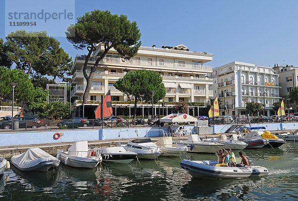 Yachthafen von Riccione  Emilia-Romagna  Italien   Europa