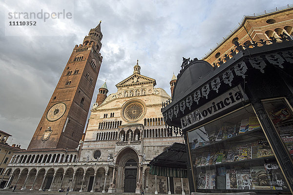 Italien  Lombardei  Cremona  Kathedrale Duomo und Torrazzo