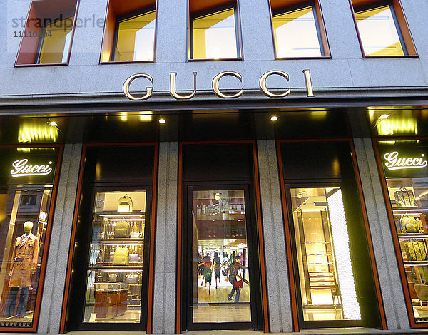 Europa   Italien   Lombardei   Mailand   Stadtviertel Brera   Gucci   Modegeschäft