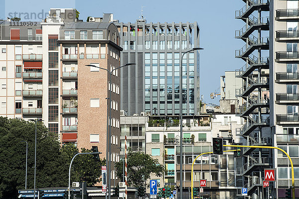 Italien  Lombardei  Mailand  Gebäude rund um den Hauptbahnhof