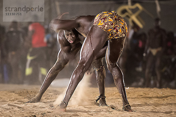 Afrika  Senegal  La Lutte  Senegal traditioneller Kampf
