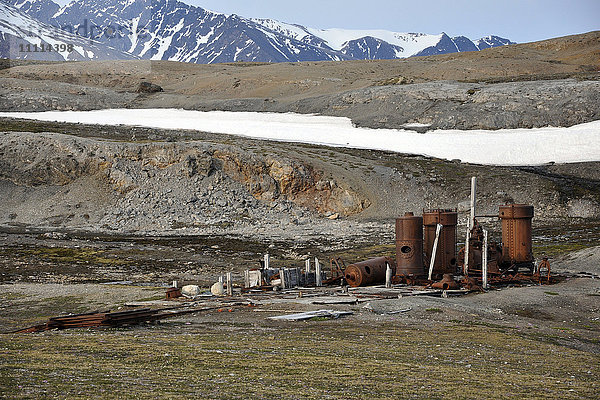 Norwegen  Svalbard-Inseln  Insel Spitzbergen  Ny-london village