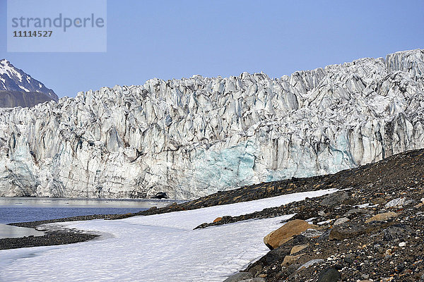 Norwegen  Svalbard-Inseln  Insel Spitzbergen  Billefjorden-Gletscher