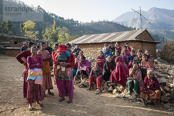 Nepal  Bezirk Nuwakot  ein Jahr nach dem Erdbeben