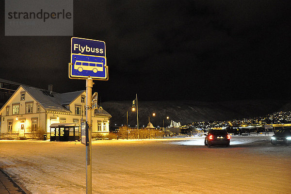 Norwegen  Tromso  Blick in die Stadt
