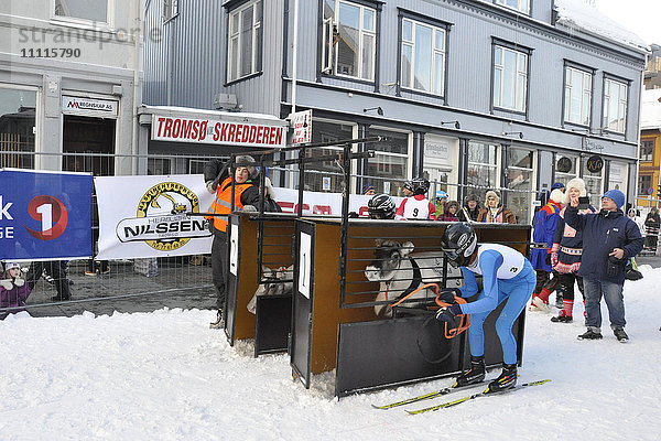 Norwegen  Tromso  Skirennen