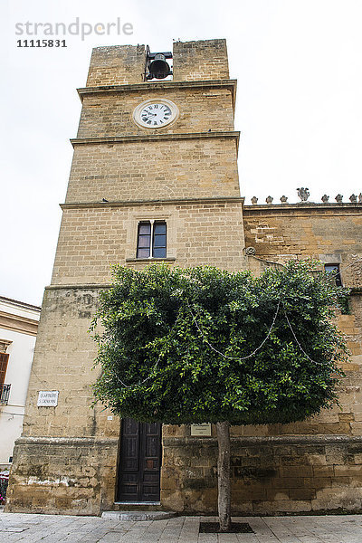 Italien  Sizilien  Castelvetrano  Torre Campanaria  Campanaria Turm