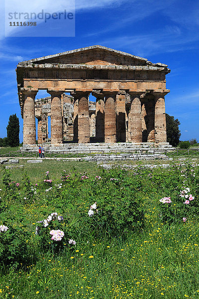 Italien  Kampanien  Paestum  der Neptuntempel