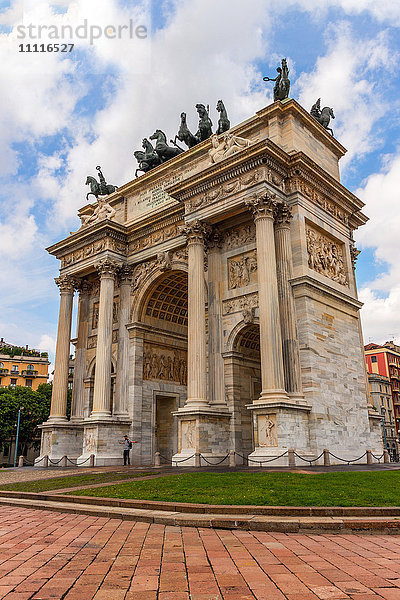 Italien  Lombardei  Mailand  Arco della Pace