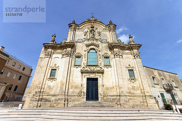 Italien  Basilikata  Matera  Kirche San Francesco d'Assisi