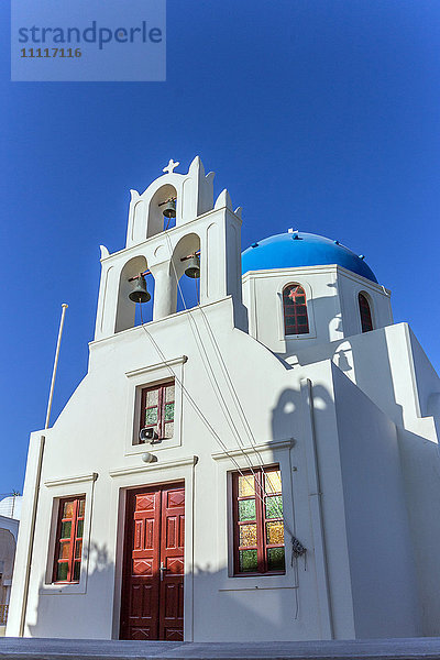 Griechenland  Kykladen  Insel Santorin  Fira  Kirche