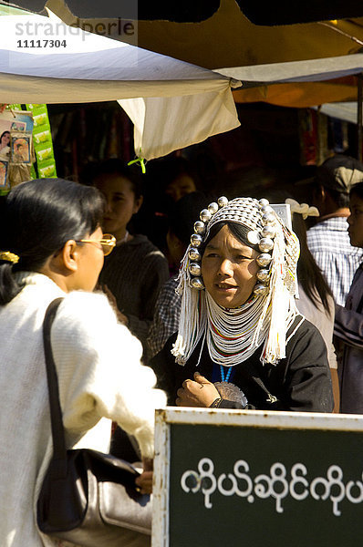 Asien  Myanmar  Keng Tung  Freiluftmarkt
