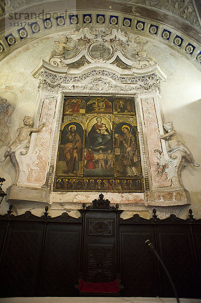 Italien  Ligurien  Imperia  Apricale  Oratorium von St. Bartholomäus