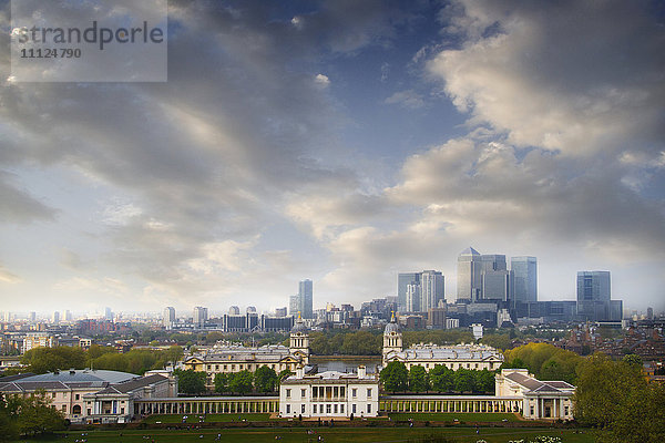 Wolken über Greenwich Park  London  Vereinigtes Königreich