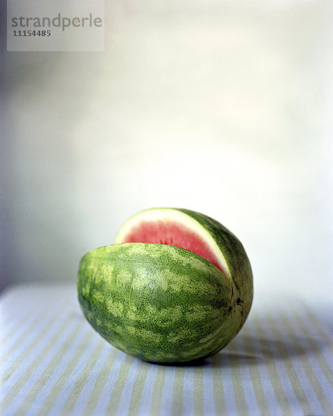 Nahaufnahme einer geschnittenen Wassermelone