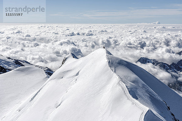 Italien  Gressoney  Castor  Bergsteiger