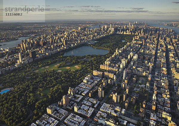USA  New York City  Luftaufnahme des Central Park in Manhattan