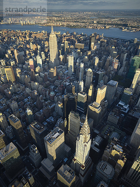 USA  New York City  Luftaufnahme von Midtown Manhattan