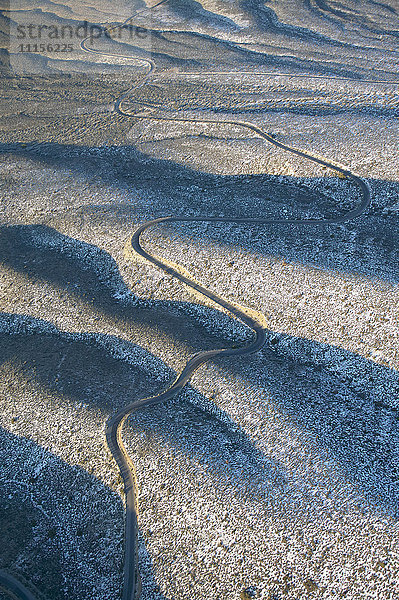USA  Nevada  Luftaufnahme des Red Rock Canyon National Conservation Area im Winter